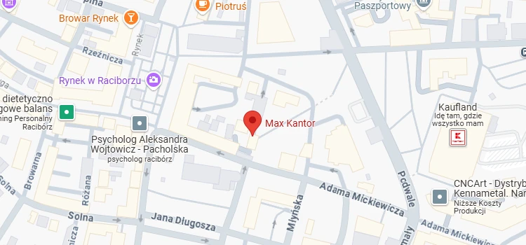 Lokalizacja kantoru MAX na ul. Szewskiej